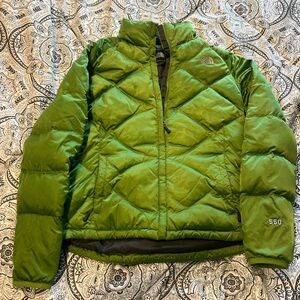 The North Face Women’s Vibrant Green Puffer Coat